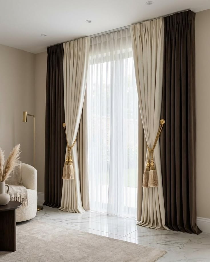 Premium Window Curtains Installation by NS Furnishing Chennai