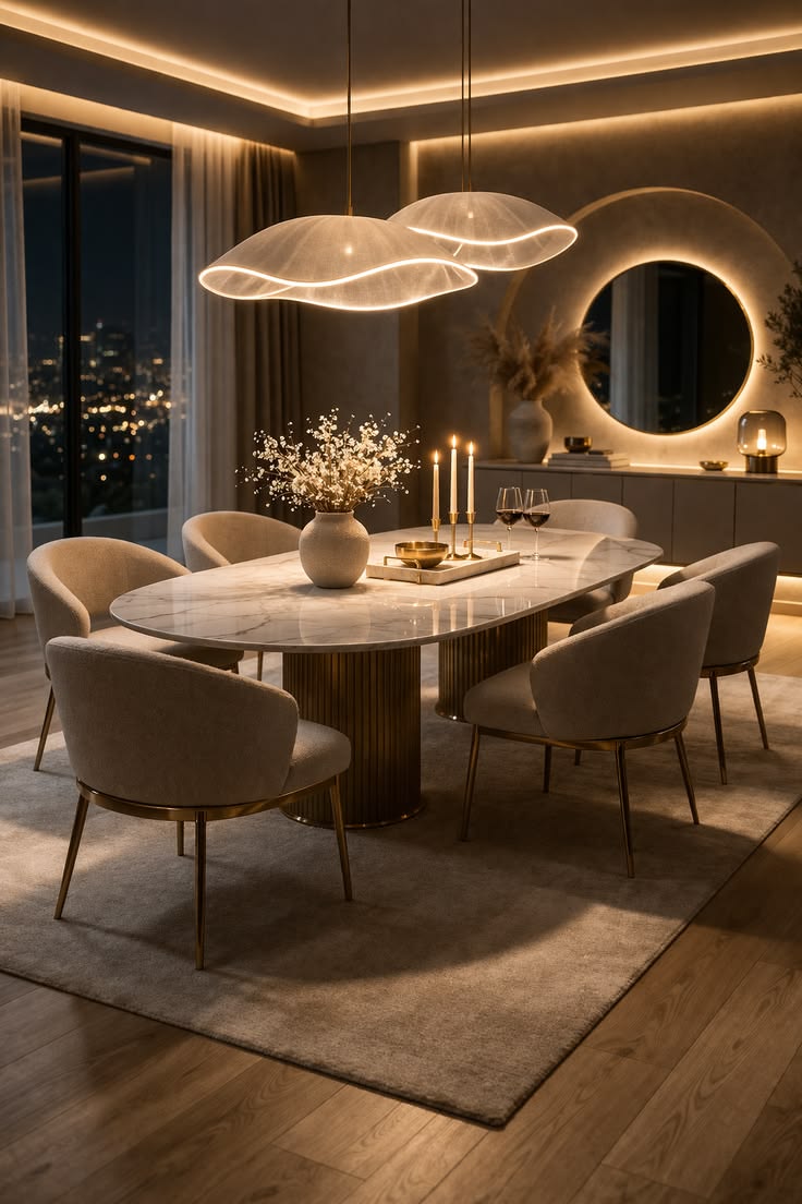 Modern dining table set with chairs by NS Furnishing in Chennai